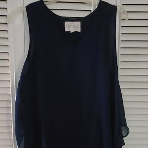 Navy blue dressy top